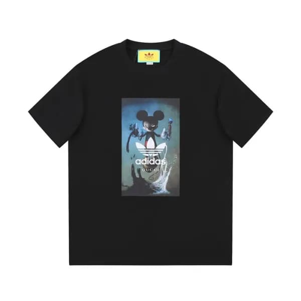 구찌 남/녀 블랙 크루넥 반팔티 - Gucci Unisex Black Short sleev… - 1