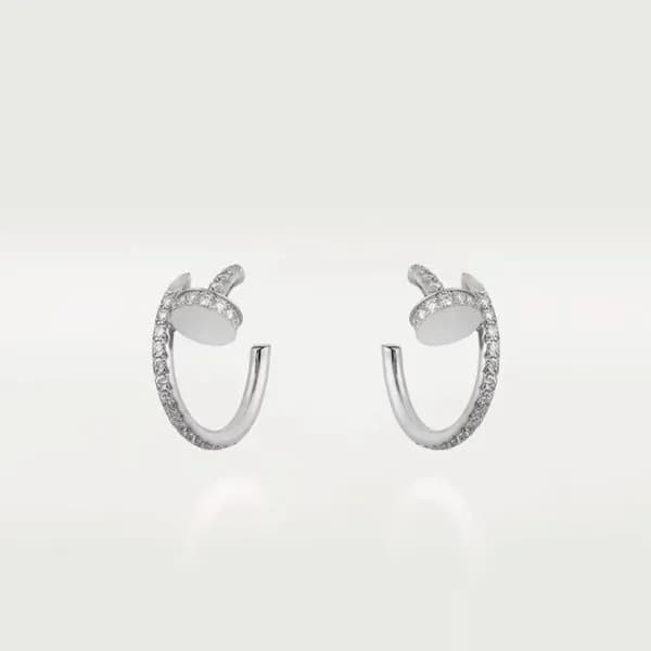 까르띠에 여성 화이트 골드 이어링 - Cartier Womens White Gold Ear… - 1