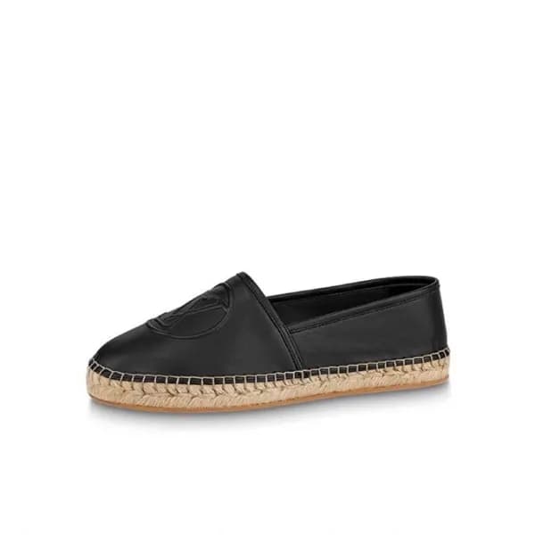 루이비통 여성 블랙 로퍼 - Louis vuitton Womens Black Loafer … - 1