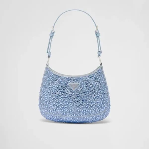 프라다 여성 블루 클레오백 - Prada Womens Blue Cleo Bag - pr60… - 1