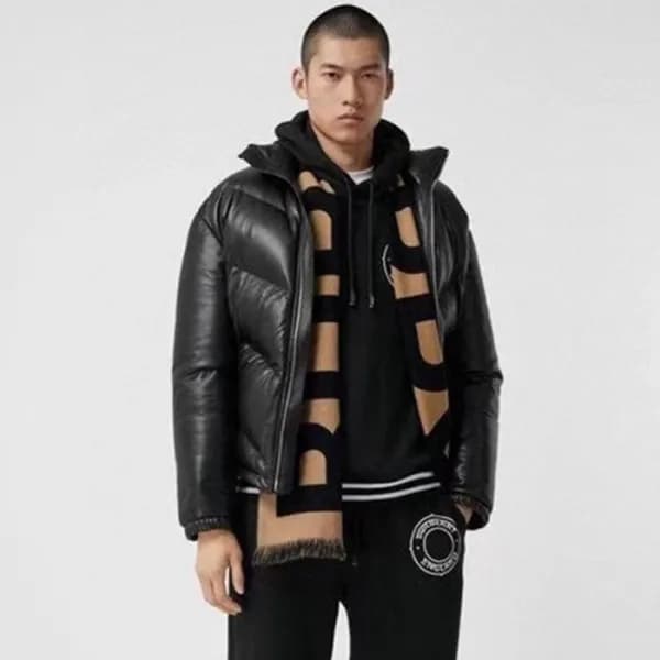 버버리 남성 베이지 양면 머플러 - Burberry Mens Beige Muffler - … - 1