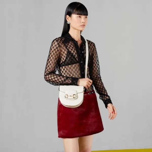구찌 여성 화이트 홀스빗 - Gucci Womens White Horsebit - gu11… - 1