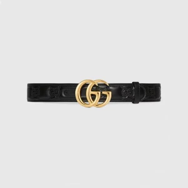 구찌 여성 GG 블랙 벨트 - Gucci Womens Black Belts - gu1113… - 1