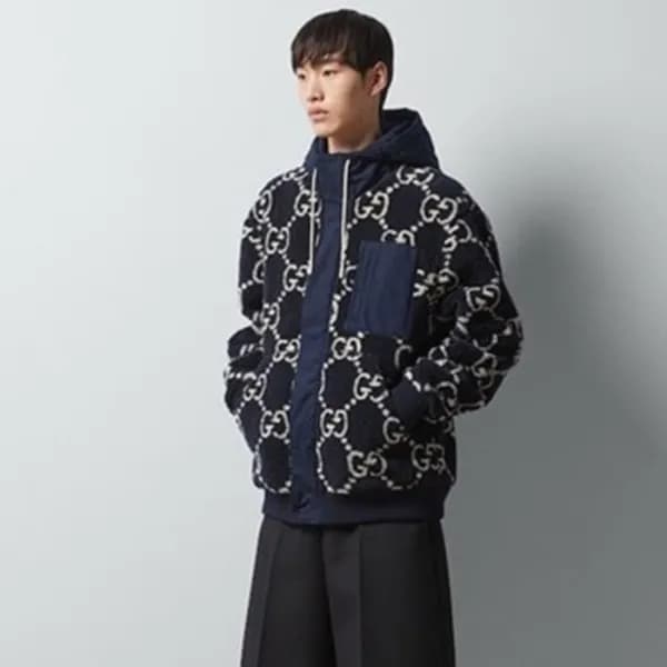 구찌 남성 캐쥬얼 네이비 자켓 - Gucci Mens navy Jackets - gu11… - 1