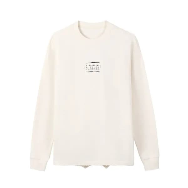 메종 마르지엘라 남성 아이보리 맨투맨 - Maison Margiela Mens Ivory … - 1