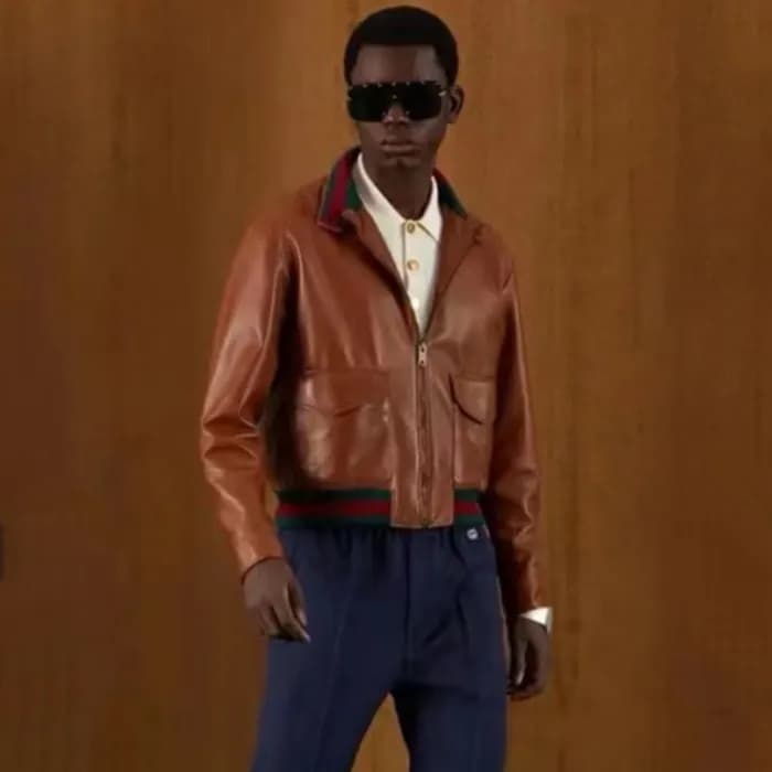 구찌 남성 모던 브라운 가죽 자켓 - Gucci Mens Brwon Jackets - g… - 1