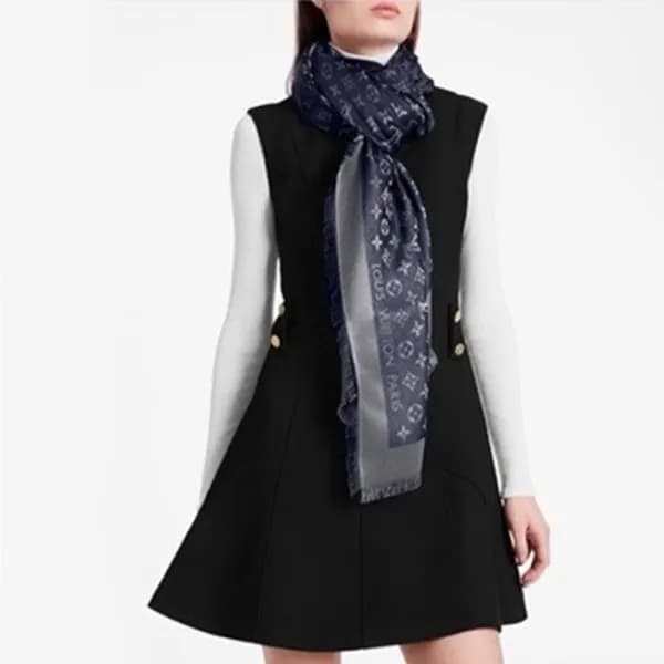 루이비통 여성 블루 스카프 M73658 - Louis vuitton Womens Scarf… - 1