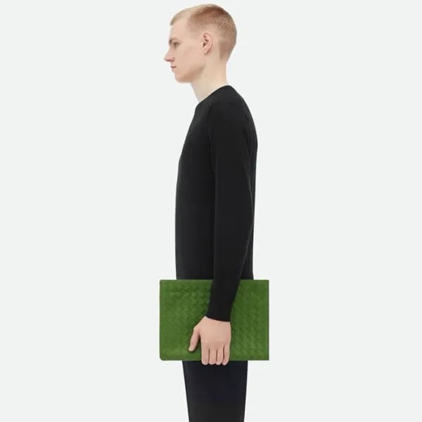 보테가베네타 남성 그린 클러치 - Bottega Veneta Mens Green Clutc… - 1