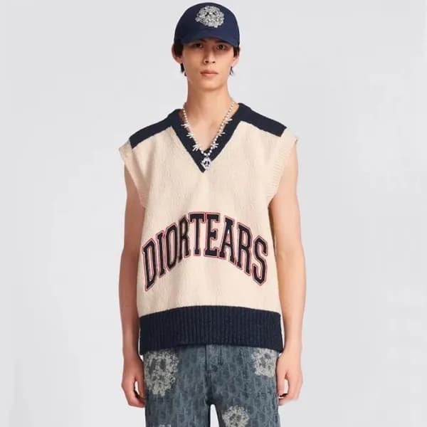 디올 남성 베이지 베스트 - Dior Mens Beige Vest - dic960x - 1