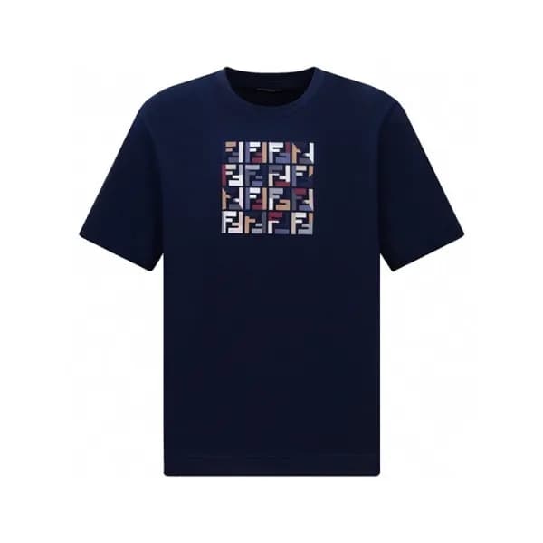 펜디 남성 라운드 반팔 티셔츠 - Fendi Mens Round Tshirts - fec2… - 1