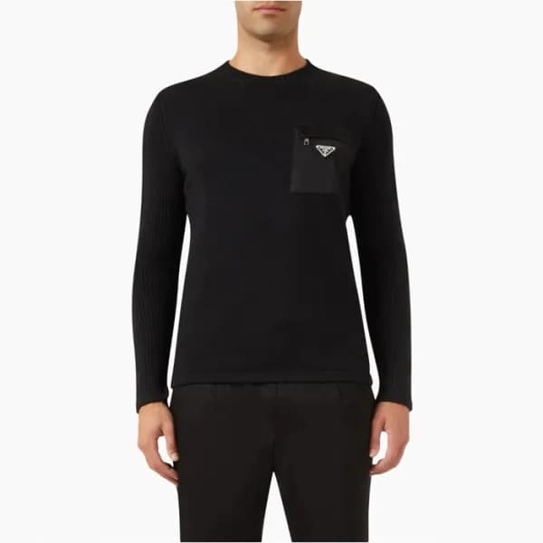 프라다 남성 라운드 스웨터 - Prada Mens Round Sweater - prc328… - 1