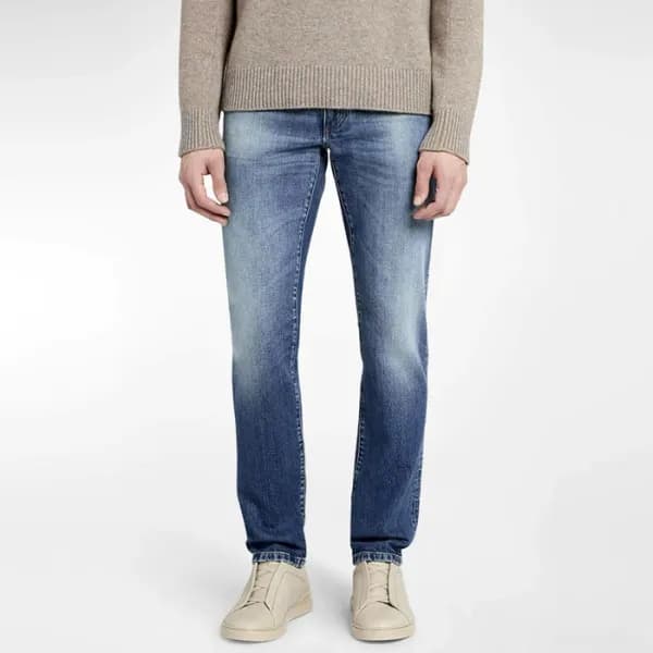 에르메네질도 제냐 남성 블루 청바지 - Ermenegildo Zegna Mens Blue… - 1