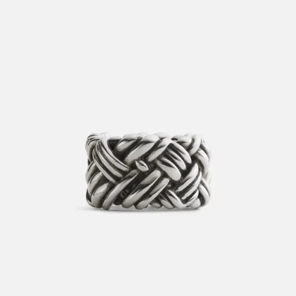 보테가베네타 남/녀 골드 반지 - Bottega veneta Unisex Gold Ring… - 1