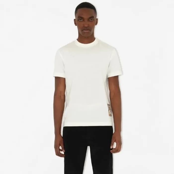 버버리 남성 라운드 반팔 티셔츠 - Burberry Mens Round Tshirt - b… - 1