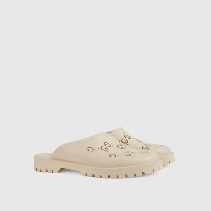 구찌 남성 퍼포레이티드 러버 샌들 - Gucci Mens Slip On Sandals - … - 1