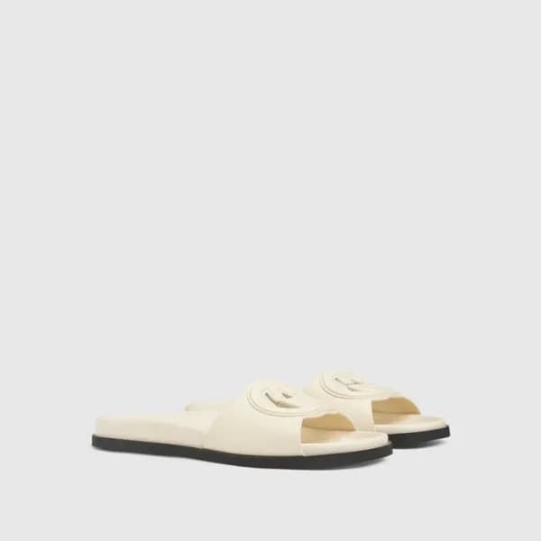 구찌 여성 인터로킹 G 슬라이드 - Gucci Womens Interlocking G Sl… - 1
