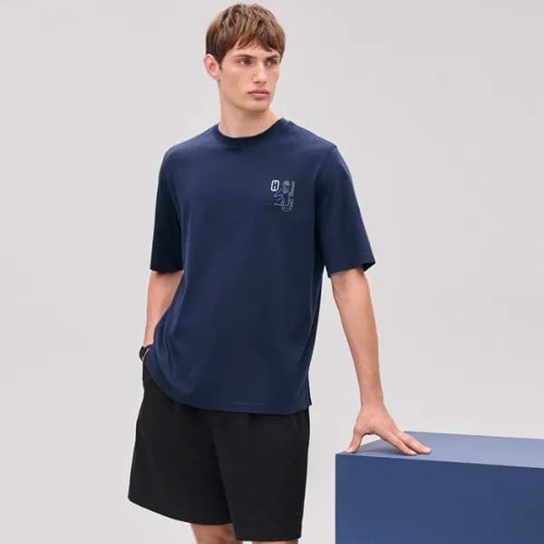 에르메스 남성 라운드 반팔티 - Hermes Mens Round Tshirt - hec68… - 1