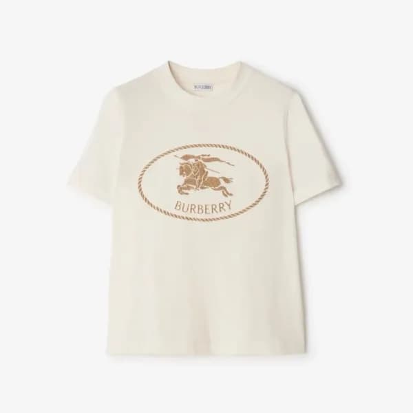 버버리 여성 반팔 티셔츠 - Burberry Womens Round Tshirt - buc… - 1