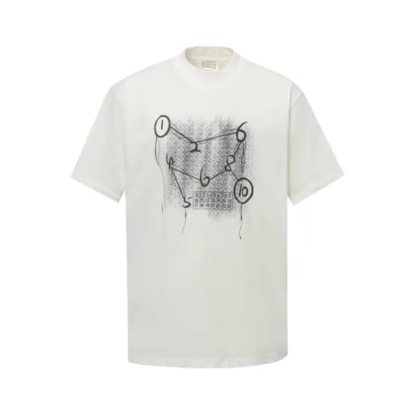 메종 마르지엘라 남성 라운드 반팔 티셔츠 - Maison Margiela Mens Roun… - 1