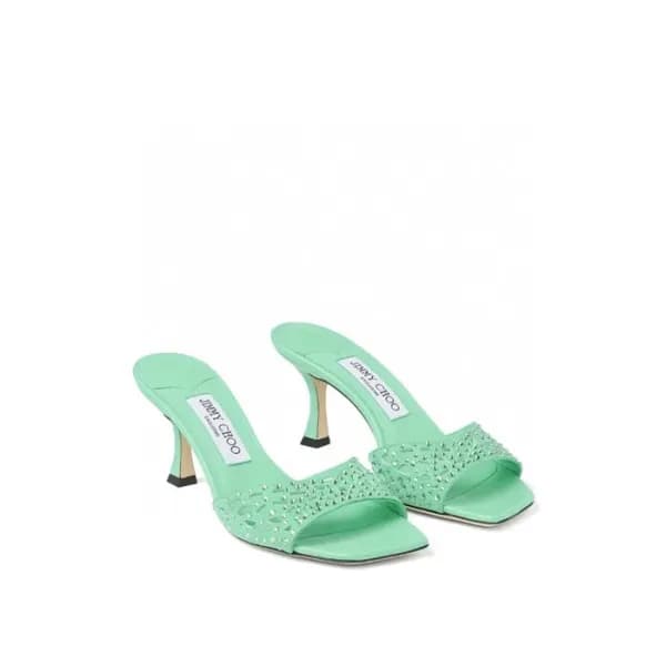 지미추 여성 새틴 크리스탈 샌들 - Jimmy Choo Womens Satin Crysta… - 1