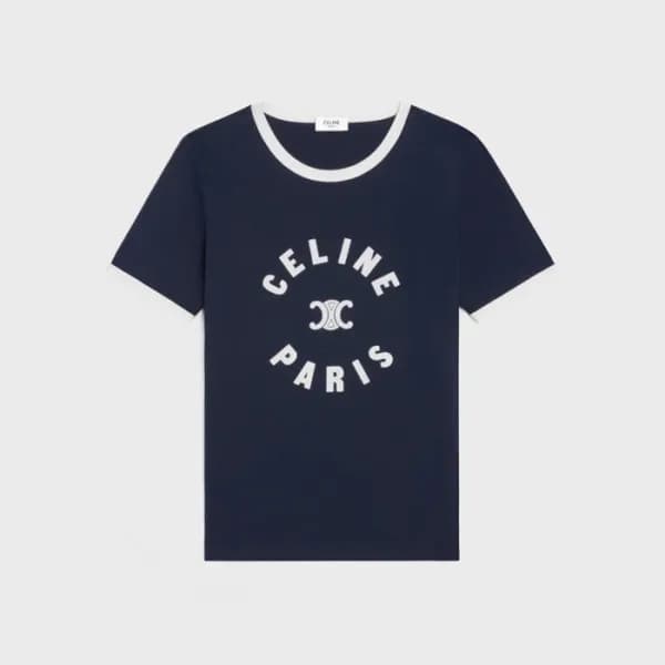 셀린느 여성 라운드 반팔 티셔츠 - Celine Womens Round Tshirts - … - 1