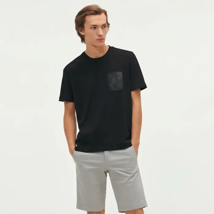 에르메스 남성 라운드 반팔티 - Hermes Mens Round Tshirt - hec13… - 1