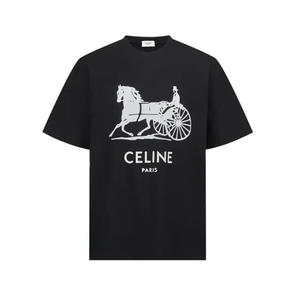 셀린느 남성 반팔 티셔츠 - Celine Mens Round Tshirt - cec1408… - 1