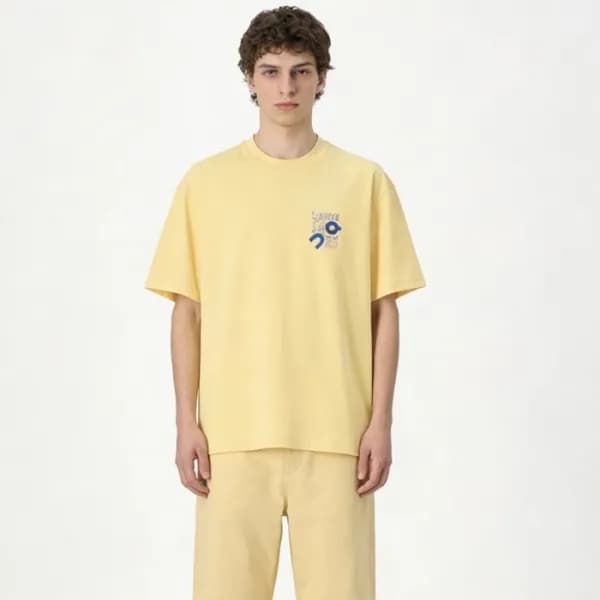 로에베 남성 라운드 반팔티 - Loewe Mens Round Tshirt - loc1426… - 1