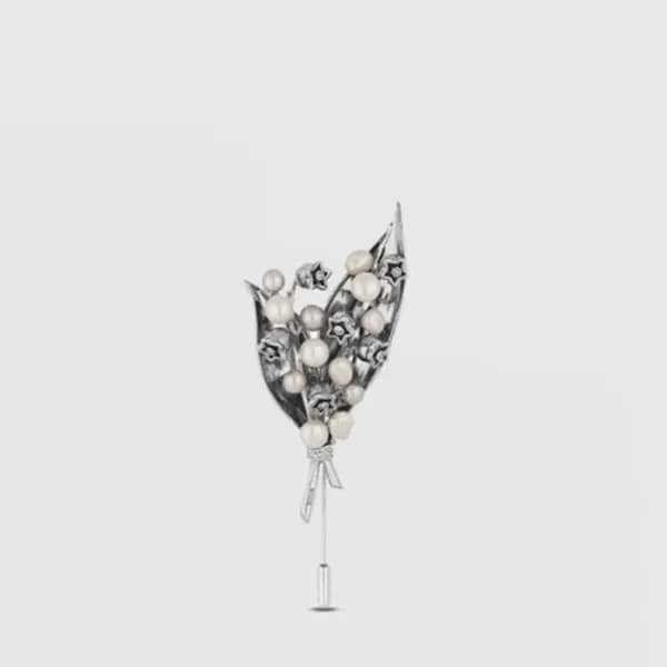 디올 남/녀 은방울꽃 브로치 - Dior Unisex Lily of the Valley B… - 1