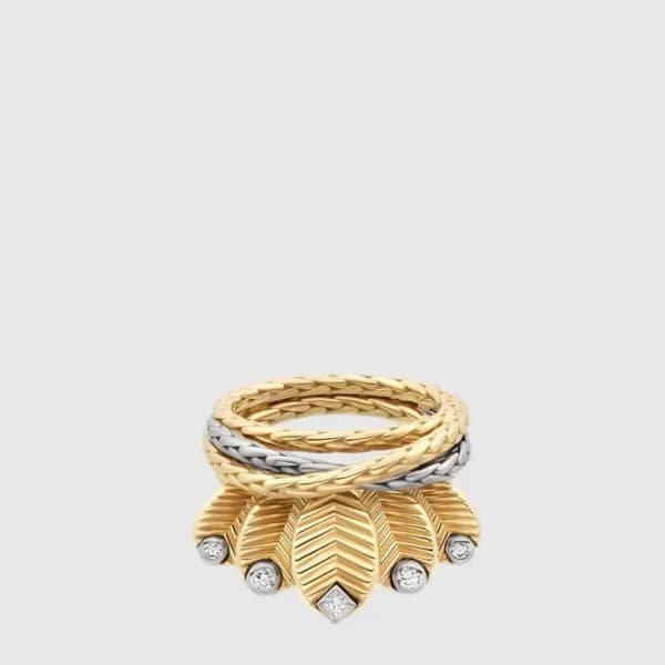 까르띠에 여성 그랑 드 카페 링 다이아몬드 - Cartier Womens Grand de … - 1