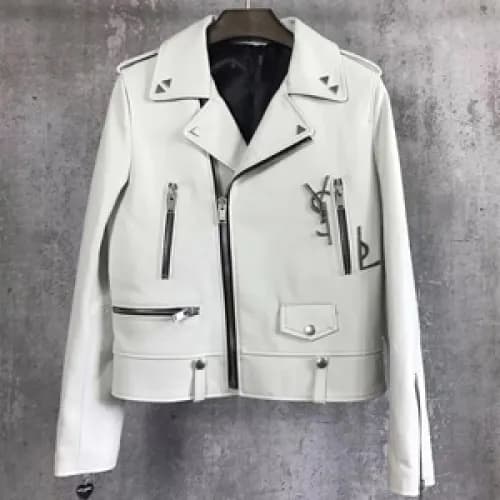 입생로랑 2017 남여공용 램스킨 가죽자켓 YSL007, 2가지 색상, TOM - 1