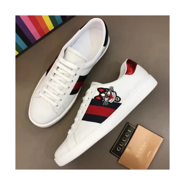 GUCCI 2018 MENS LEATHER SKEAKERS - 구찌 남성 레더 스니커즈 G… - 1