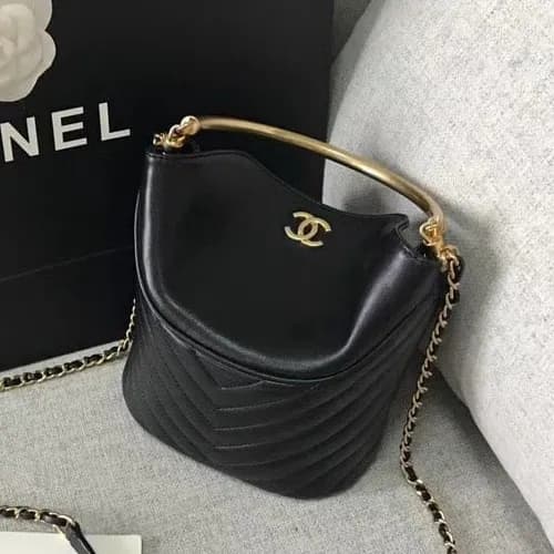 Chanel Women Chain Bucket Tote Shoulder Bag ,12CM … - 1