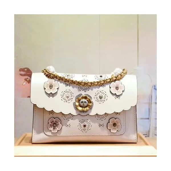 Coach Parker Leather Chain Shoulder Bag,26cm - 코치 … - 1