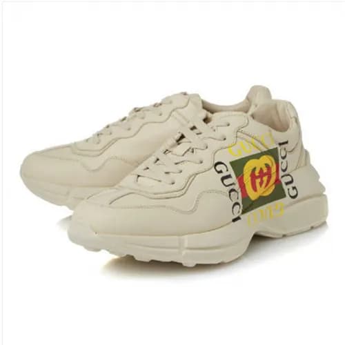Gucci 2018 Lighten Logo Print Leather Sneackers - … - 1