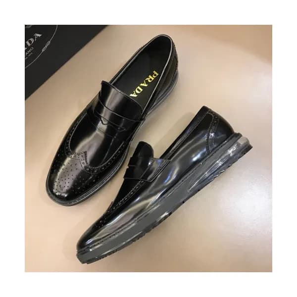 [커스텀급] Prada 2018 Mens Leather Loafer - 프라다 남성 레더… - 1