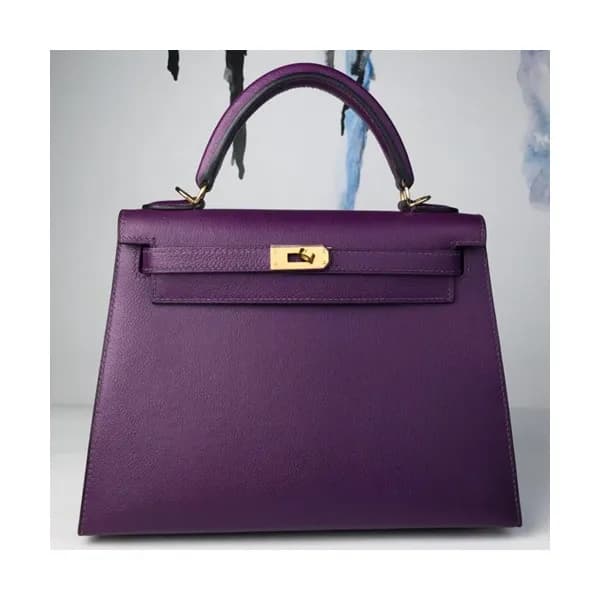 Hermes Kelly Ever Color Leather Tote Shoulder Bag … - 1