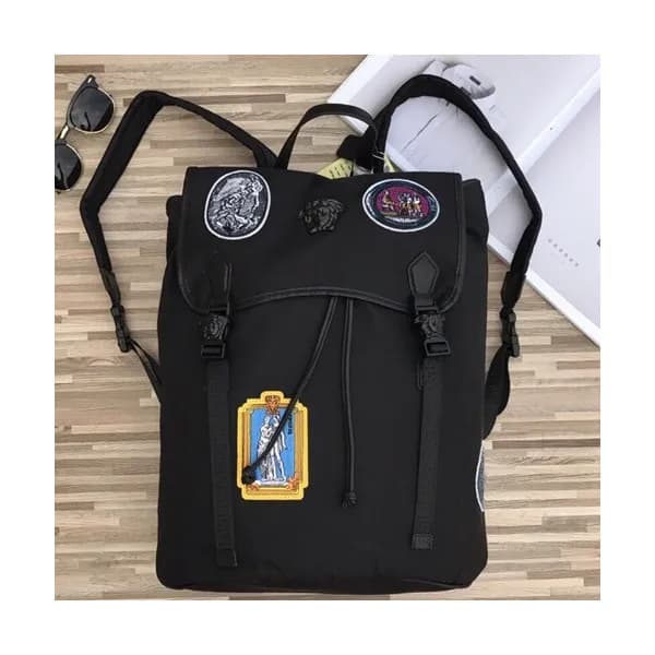 Versace 2018 Leather Back Pack,44CM - 베르사체 2018 레더… - 1