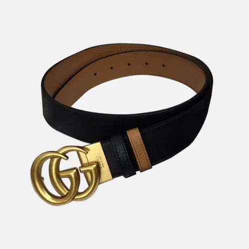 Gucci 2019 Reversible Leather Belt With Double G B… - 1