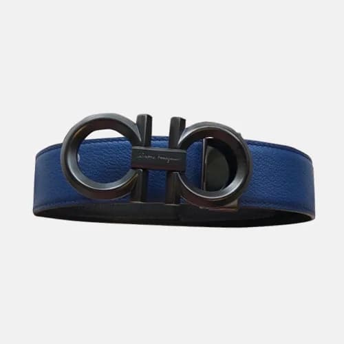 Salvatore Ferragamo 2019 Mens Gancio Leather Belt … - 1