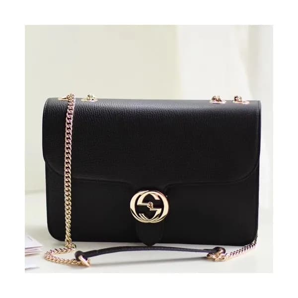 Gucci Interlocking Chain Shoulder Bag,28CM - 구찌 인터… - 1
