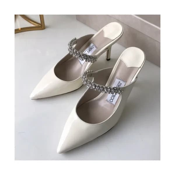 Jimmy-Choo 2019 Ladies Embellished Crystal Patent … - 1