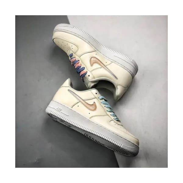 Nike Air Force1 Swoosh Leather Sneakers - 나이키 에어 폭… - 1