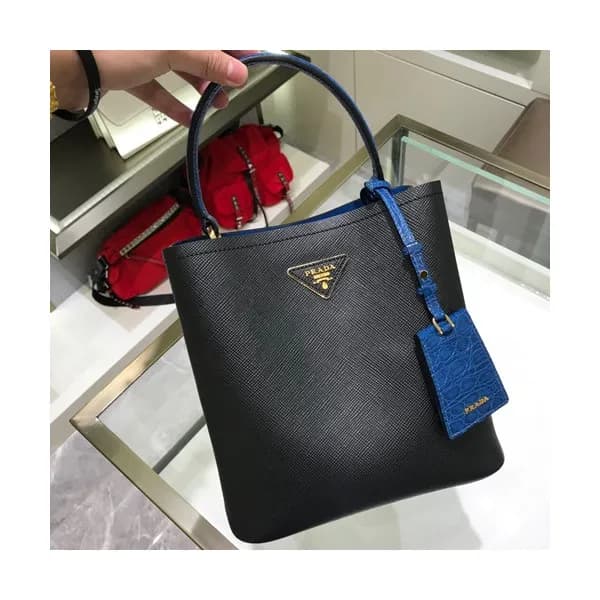 Prada 2019 Double Saffiano Tote Shoulder Bag,23cm … - 1