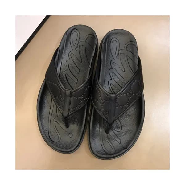 Gucci 2019 Mens Logo Leather Flip-flap - 구찌 남성 로고 … - 1