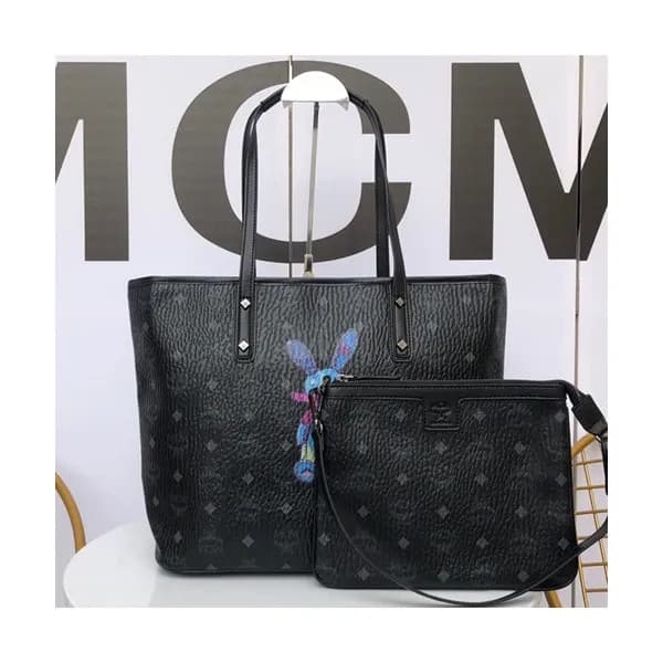 MCM Visetos Tote Shoulder Shopper Bag,30cm - 엠씨엠 여… - 1