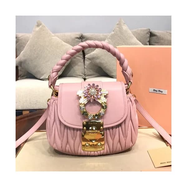 MiuMiu 2019 Matelasse Coffer Tote Shoulder Cross B… - 1