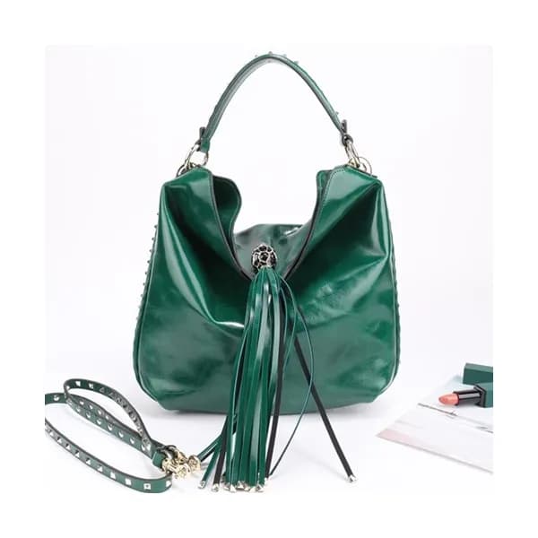 Valentino 2019 Leather Tassel Tote Shoudler Cross… - 1