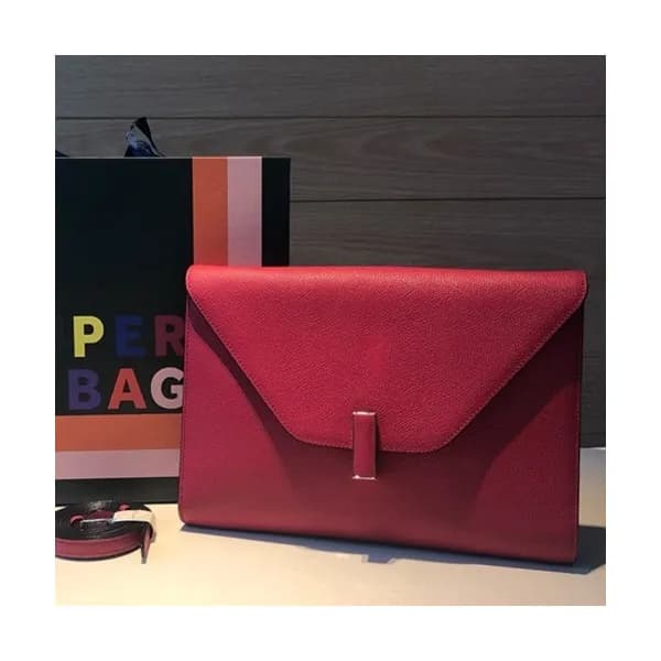Valextra 2019 Epsom Leather Shoulder Bag,28CM - 발렉… - 1
