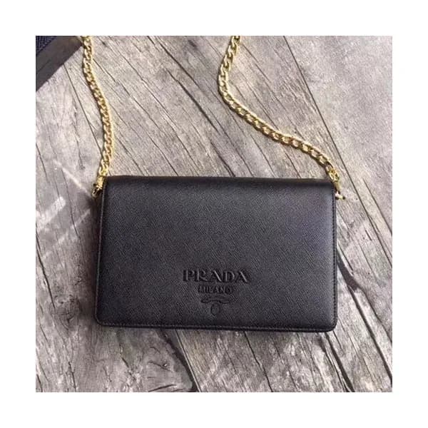 Prada 2019 Leather Chain Shoulder Cross Bag,20cm -… - 1